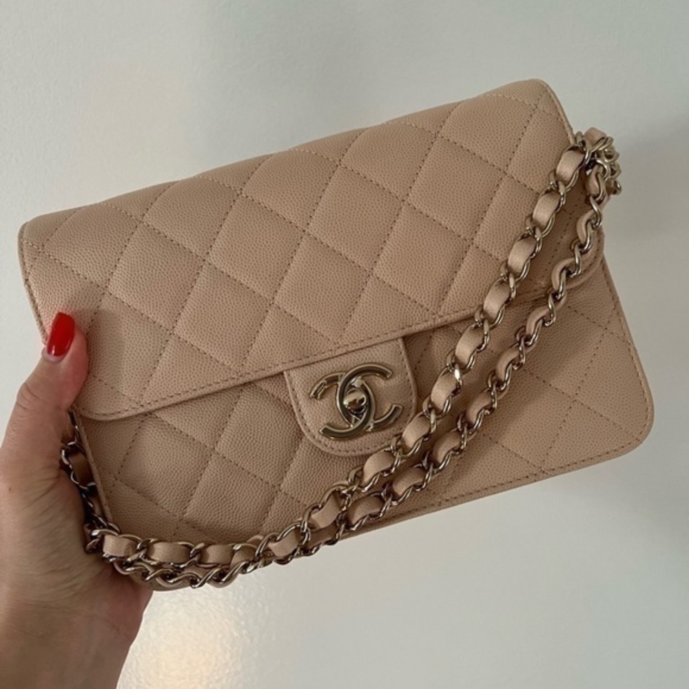 Chanel Flap Bag Quilted Caviar